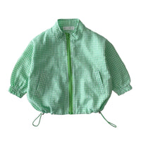 ウインドブレーカー キッズ チェック柄 ネコポス