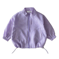 ウインドブレーカー キッズ チェック柄 ネコポス