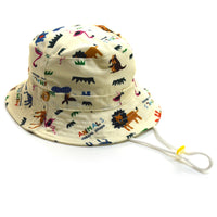 キッズ 帽子 バケットハット 男の子 女の子 アドベンチャーハット あご紐付き UV対策 日焼け防止 ネコポス
