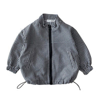 ウインドブレーカー キッズ チェック柄 ネコポス