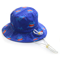 キッズ 帽子 バケットハット 男の子 女の子 アドベンチャーハット あご紐付き UV対策 日焼け防止 ネコポス