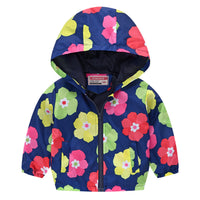 ウインドブレーカー キッズ 長袖 女の子 羽織り 花柄 軽量 ネコポス