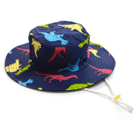 キッズ 帽子 バケットハット 男の子 女の子 アドベンチャーハット あご紐付き UV対策 日焼け防止 ネコポス