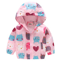 ウインドブレーカー キッズ 長袖 女の子 羽織り 花柄 軽量 ネコポス