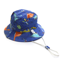 キッズ 帽子 バケットハット 男の子 女の子 アドベンチャーハット あご紐付き UV対策 日焼け防止 ネコポス