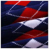 キッズ Vネックニットベスト アーガイル ネコポス