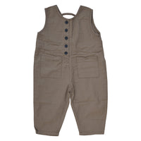 キッズ オーバーオール サロペット ベージュ ブラウン ネコポス