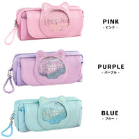 ペンケース 筆箱 ねこ 猫 パステル 筆記用具 ネコポス