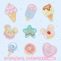 ワッペン 9枚セット アイロン スイーツ ドーナツ アイス 入園準備 入学準備 新入学 ネコポス