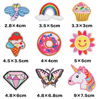 ワッペン 30枚セット アイロン ハート 入園準備 入学準備 新入学 新入園 ネコポス