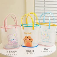 キッズ プールバッグ 大容量 ビニールバッグ ビーチバッグ 夏 ネコポス