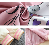 キッズ スタジャン 女の子 ウインドブレーカー ユニコーン ネコポス