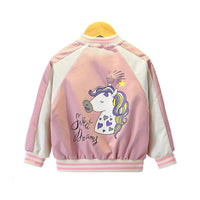 キッズ スタジャン 女の子 ウインドブレーカー ユニコーン ネコポス