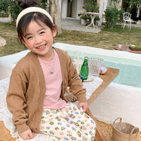 カーディガン キッズ 羽織り アウター 女の子 春秋 子供服 8カラー デザイン ネコポス送料無料