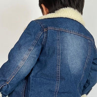 キッズ デニムジャケット ボア