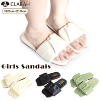 キッズ サンダル 女の子 フラット コンフォート ミュール ガールズ ネコポス