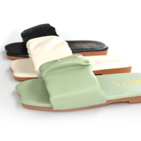 キッズ サンダル 女の子 フラット コンフォート ミュール ガールズ ネコポス