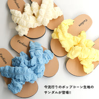 キッズ サンダル 女の子 ぽこぽこ ポップコーン フラット コンフォート ガールズ ネコポス