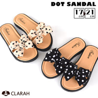 キッズ サンダル 女の子 ドット 水玉 リボン りぼん コンフォート ミュール ガールズ ネコポス