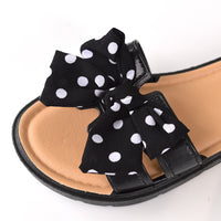 キッズ サンダル 女の子 ドット 水玉 リボン りぼん コンフォート ミュール ガールズ ネコポス