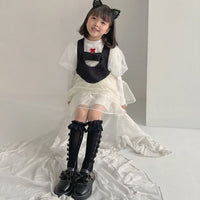 キッズ 靴下 レース リボン 女の子 地雷系 ネコポス