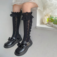 キッズ 靴下 レース リボン 女の子 地雷系 ネコポス