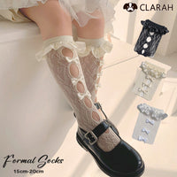 キッズ 靴下 レース リボン 女の子 地雷系 ネコポス