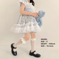 キッズ 靴下 レース リボン 女の子 地雷系 ネコポス