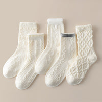 キッズ 靴下 5足セット デザイン 女の子 ソックス クルーソックス ネコポス