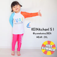 キッズ 水着 ラッシュガード 上下セット ネコポス