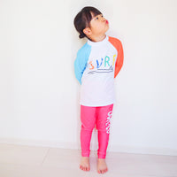 キッズ 水着 ラッシュガード 上下セット ネコポス