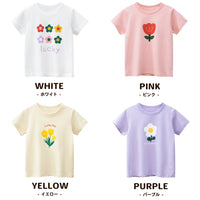 キッズ Tシャツ 花 フラワー 半袖 女の子 ネコポス