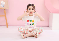 キッズ Tシャツ 花 フラワー 半袖 女の子 ネコポス