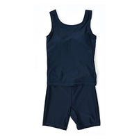 キッズ スクール水着 女の子 プール授業 セパレート 上下セット 2点セット UPF50 無地 ネコポス