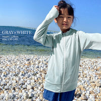 ラッシュガード キッズ 女の子 男の子 UPF50 接触冷感 長袖 ジュニア ネコポス