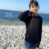ラッシュガード キッズ 女の子 男の子 UPF50 接触冷感 長袖 ジュニア ネコポス