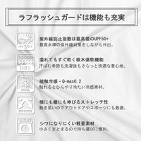 ラッシュガード キッズ 女の子 男の子 UPF50 接触冷感 長袖 ジュニア ネコポス