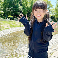 ラッシュガード キッズ 女の子 男の子 UPF50 接触冷感 長袖 ジュニア ネコポス