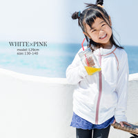 ラッシュガード キッズ 女の子 男の子 UPF50 接触冷感 長袖 ジュニア ネコポス