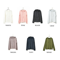 レディース ラッシュガード 体型カバー パーカー 無地 UV対策 日焼け対策 紫外線防止対策 UVカット 接触冷感 速乾 長袖 ネコポス