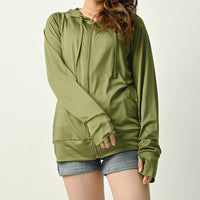 レディース ラッシュガード 体型カバー パーカー 無地 UV対策 日焼け対策 紫外線防止対策 UVカット 接触冷感 速乾 長袖 ネコポス