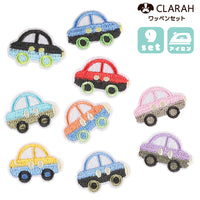 ワッペン 9枚セット 車 アイロン ネコポス