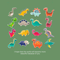 ワッペン 恐竜 ダイナソー 16枚セット アイロン ネコポス