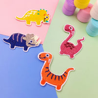 ワッペン 恐竜 ダイナソー 16枚セット アイロン ネコポス