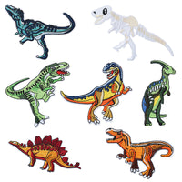 ワッペン 7枚セット アイロン 恐竜 ダイナソー ネコポス