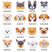 ワッペン 16枚セット アイロン 犬 わんちゃん ネコポス