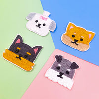 ワッペン 16枚セット アイロン 犬 わんちゃん ネコポス