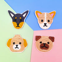 ワッペン 16枚セット アイロン 犬 わんちゃん ネコポス