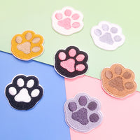 ワッペン 7枚セット アイロン 肉球 猫 ねこ ネコ ネコポス