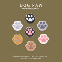 ワッペン 7枚セット アイロン 肉球 猫 ねこ ネコ ネコポス